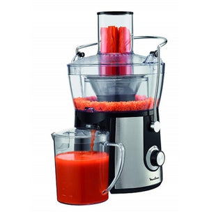 Moulinex Fresh Juice JU550D Centrifugal Juicer - 800W Power, 2 Speed Settings, 0.8L Jug, Large Feed Chute