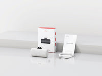 iWALK LinkPod Switch | 5000mAh, Rotary Portable Power Bank, USB-C & Lightning two Plug to Switch Freely, Two-Way 15W PD fast Charging White