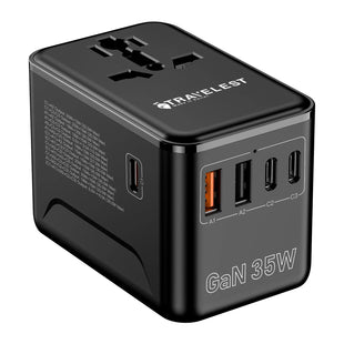 IWalk Travelest GaN 35W Travel Adapter- Black