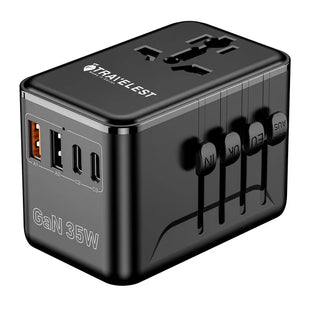 IWalk Travelest GaN 35W Travel Adapter- Black