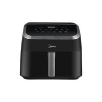 Midea 9L Digital Air Fryer Oven, Family Size, 1800W with 8 Presets, Rapid Air Technology, Non-Stick Basket (MAD-900F2BPK)