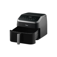 Midea 9L Digital Air Fryer Oven, Family Size, 1800W with 8 Presets, Rapid Air Technology, Non-Stick Basket (MAD-900F2BPK)
