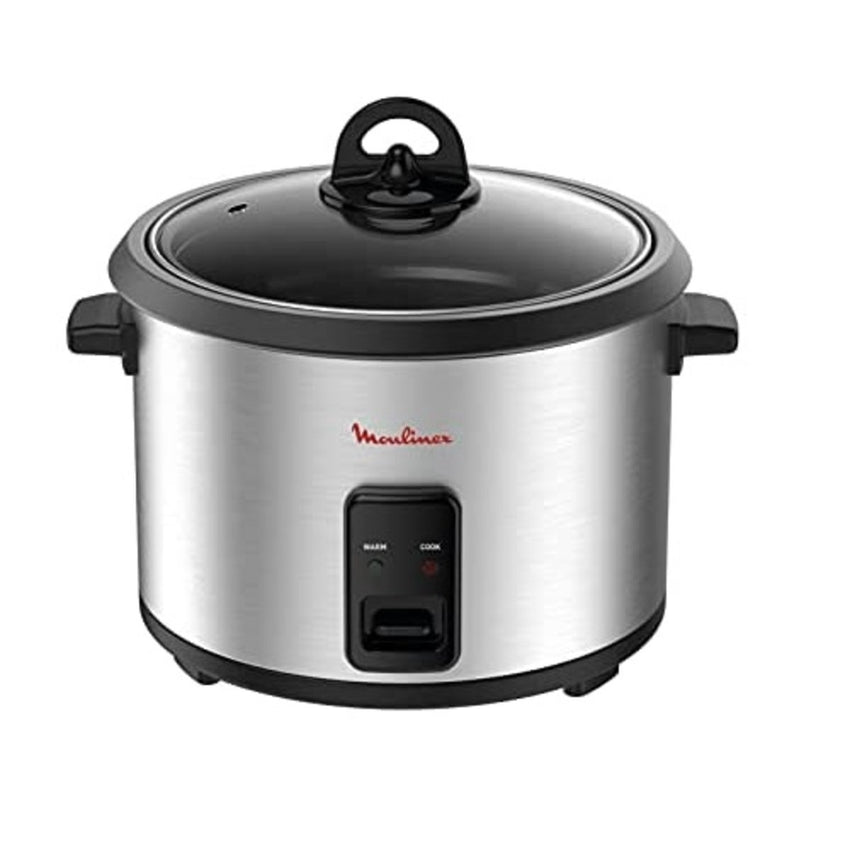 Moulinex 1.8 Litre Rice Cooker - 54W Power, Keep Warm Function, Includes Spoon & Measuring Cup (Model: MK123D27)