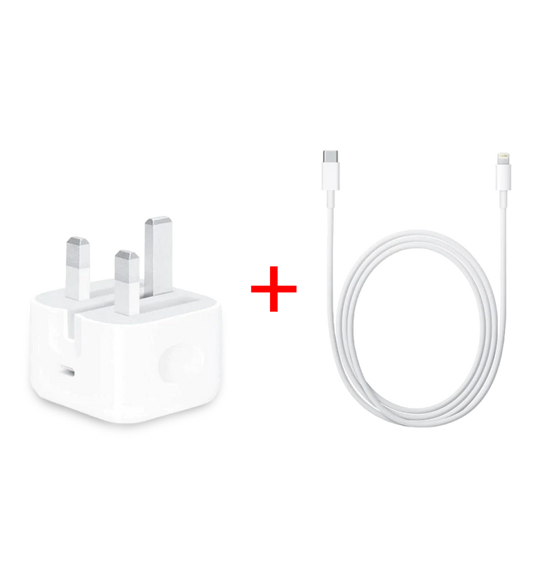 Apple Fast Charge Bundle: 20W USB-C Power Adapter + 1M USB-C to Lightning Cable