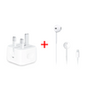 Apple Essentials Audio & Power Bundle: 20W USB-C Power Adapter + EarPods with Lightning Connector