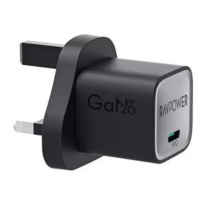 RAVPower RP-PC1057 PD20W Wall Charger + USB C to USB C Cable BLACK