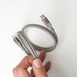 RAVPower RP-CB1039 60W C-C Magnetic Braided Cable 1.2M gray