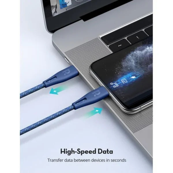 RAVPower RAV Type-C to Lightning Cable 1.2m Nylon Blue-RP-CB1017