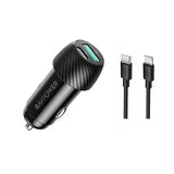 Ravpower RP-VC031 Total 49W Car Chargerr + 1m Combo Black