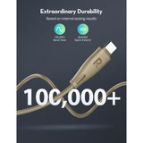 RAVPower RP-CB1037 60W C-C 1.2M USB2.0 3A Cable Gold