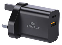 ENGAGE DUAL PORT 30W GANII PD FAST CHARGER WITH INTERCHANGEABLE ADAPTER-6EGN