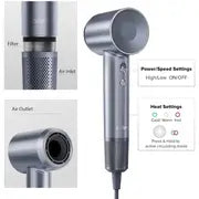 Laifen Swift Special Hair dryer; 1600W; 22m/s; 110,000 RPM LF03-SIG-UK-1