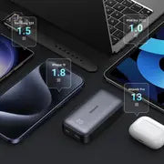 UGREEN 10000mAh PD-30WTwo-way Fast Charging Power Bank Black PB502