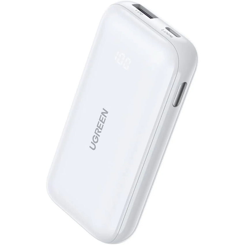 UGREEN 10000mAh PD-30WTwo-way Fast Charging Power Bank White PB501