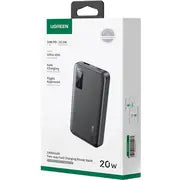 UGREEN 10000mAh PD-20W Two-way Fast Charging Power Bank Black  PB311