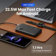 UGREEN 10000mAh PD-20W Two-way Fast Charging Power Bank Black  PB311