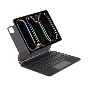 SIA Magnetic Keyboard 6 lines layout for ipad pro 11" 2024 with Pencil holder -black AR/ENG