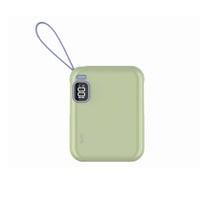 SIA PB302 10000mAh power bank with cable 38.5WH green