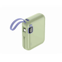 SIA PB302 10000mAh power bank with cable 38.5WH green