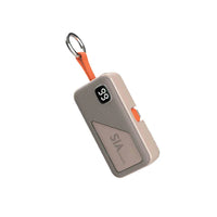 SIAVolt Link SIPBPLGL5-BEG Mini power bank lightning and Type-C plug  PD 20W 5000Mah -BEIGE