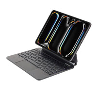 SIA Magnetic Keyboard 6 lines layout for ipad pro 11" 2024 with Pencil holder -black AR/ENG