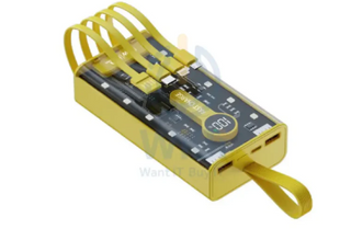 LEEDOR YM-743 Ultra-High Capacity 10000mAh Portable Charger with Integrated Cable