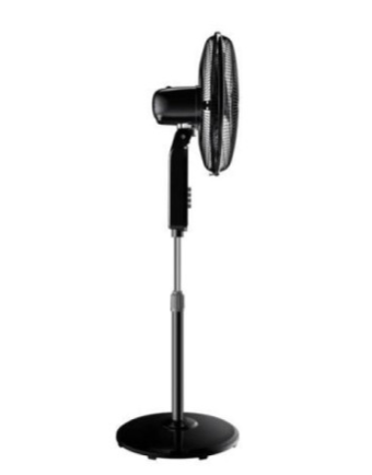 Midea FS40-19K 16" 2-in-1 Pedestal Fan with 3 Speed Settings
