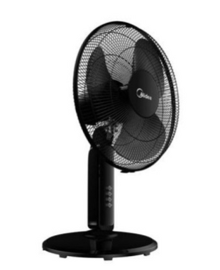 Midea FS40-19K 16" 2-in-1 Pedestal Fan with 3 Speed Settings