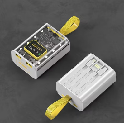 LEEDOR YM-743 Ultra-High Capacity 10000mAh Portable Charger with Integrated Cable