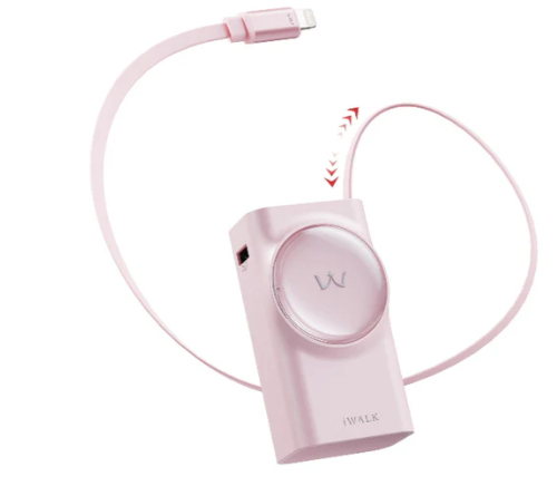 iWALK LinkPod Reel 10000 | 10000mAh PD 30W Fast Charging Retractable Cable - PK