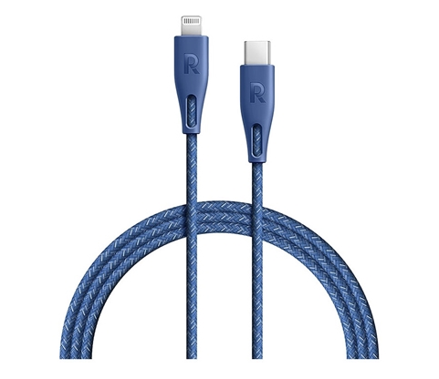 RAVPower RP-CB1018 Type-C to Lightning Cable 2m Nylon Blue