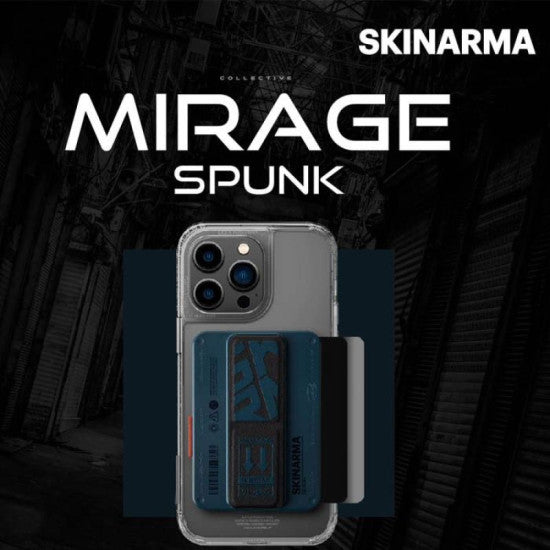 SKINARMA MAGNETIC CARDHOLDER WITH GRIP-STAND ~ SPUNK Black