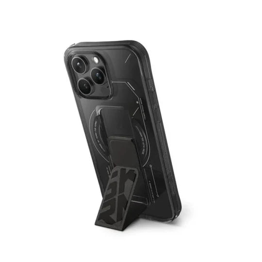 SKINARMA IPHONE 15 PRO (6.7”) HELIO MAG-CHARGE + GRIP-STAND BLACK