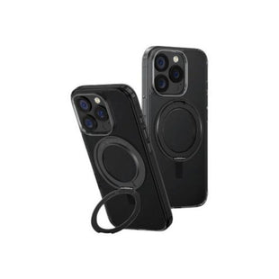 UNIQ HYBRID IPHONE 16 PRO MAGCLICK CHARGING SWIVIX WITH 360 ROTATING KICKSTAND - CARBON (BLACK)
