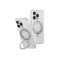 UNIQ HYBRID IPHONE 16 PRO MAX MAGCLICK CHARGING SWIVIX WITH 360 ROTATING KICKSTAND - LUCENT (CLEAR)