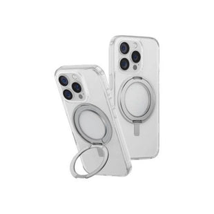 UNIQ HYBRID IPHONE 16 PRO MAX MAGCLICK CHARGING SWIVIX WITH 360 ROTATING KICKSTAND - LUCENT (CLEAR)