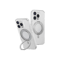 UNIQ HYBRID IPHONE 16 PRO MAGCLICK CHARGING SWIVIX WITH 360 ROTATING KICKSTAND - LUCENT (CLEAR)