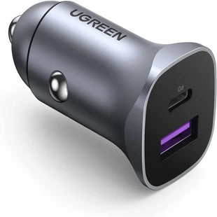 UGREEN A+C Dual-Port Car Charger PD30W+SCP22.5W (Space Grey) CD130