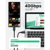 UGREEN USB-C to USB-C Thunderbolt 4 Cable 0.8m (Black)US501 100W US501
