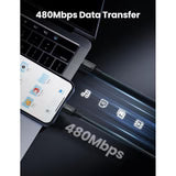 UGREEN USB-C to Lightning Cable M/M Nickel Plating ABS Shell 1m (Black)US171 60W US171