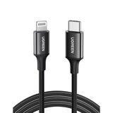 UGREEN USB-C to Lightning Cable M/M Nickel Plating ABS Shell 1m (Black)US171 60W US171