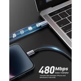 UGREEN USB-C to Lightning M/M Cable  20W Aluminum Shell Braided 1m (Black)US304 US304