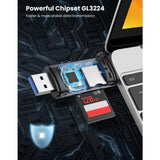 UGREEN USB-C/USB-A Card Reader black CM185