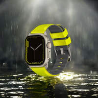 Uniq Linus Airosoft Silicone Strap For Apple Watch 49/45/44/42mm - Volt Orange EOL