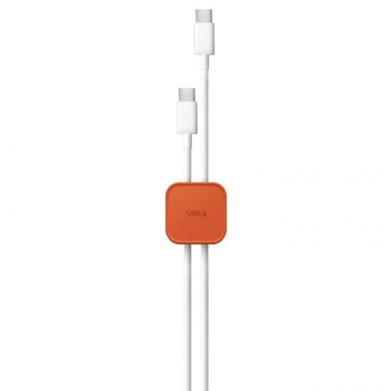 UNIQ POD ADHESIVE CABLE ORGANIZERS 8-IN-1 PACK - SIENNA ORANGE (DEEP ORANGE) EOL