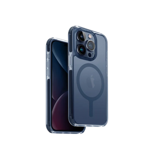 UNIQ HYBRID IPHONE 15 PRO MAX MAGCLICK CHARGING COMBAT (AF) - SMOKE BLUE (SMOKE BLUE)