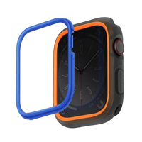 UNIQ MODUO APPLE WATCH CASE WITH INTERCHANGEABLE PC BEZEL 45/44MM - SMOKE (ORANGE/BLUE) EOL