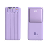 LEEDOR Gradiant 10000mAh Power Bank - HB-H20 Model, Purple