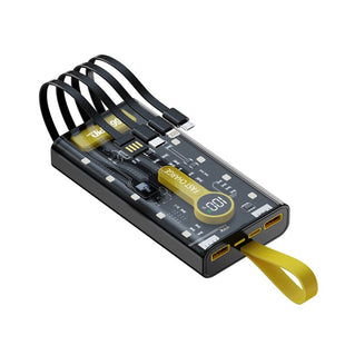 LEEDOR YM-743 Ultra-High Capacity 10000mAh Portable Charger with Integrated Cable