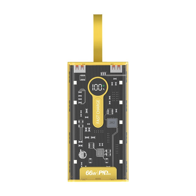 LEEDOR YM-743 Ultra-High Capacity 10000mAh Portable Charger with Integrated Cable